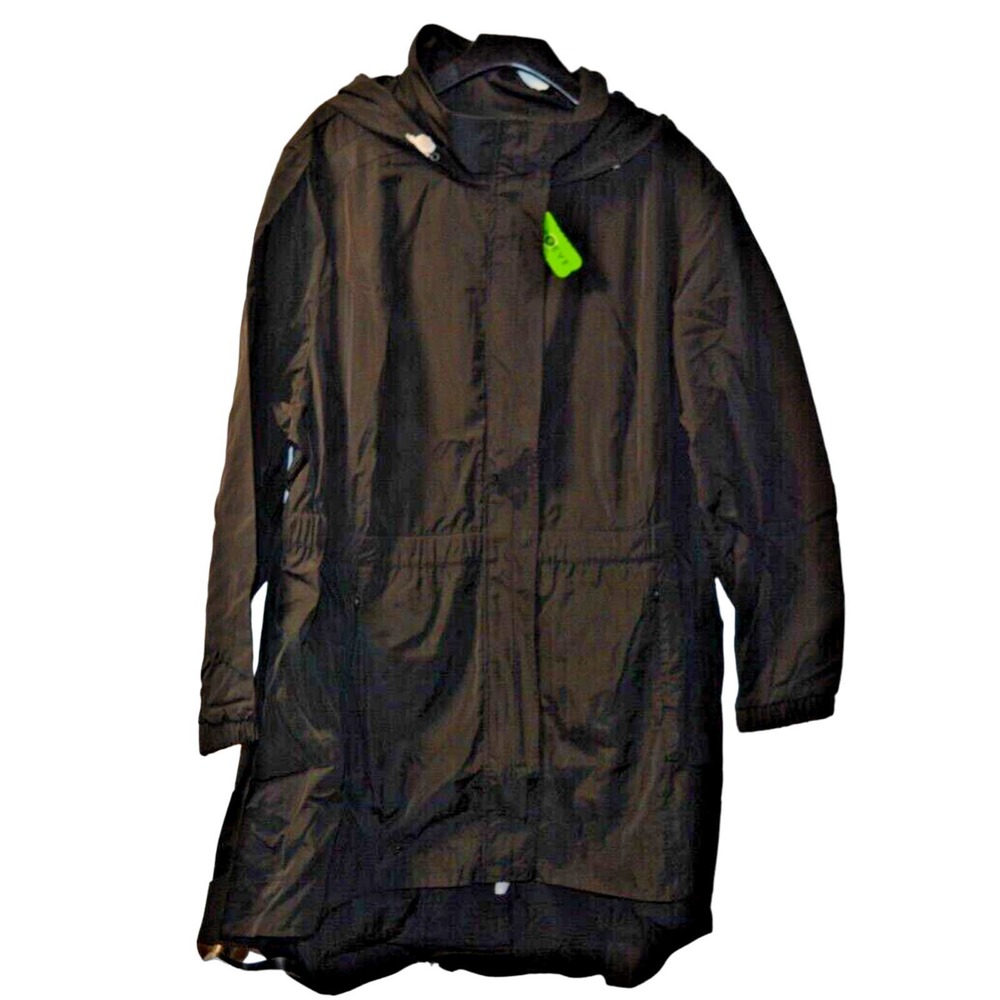 Womens Zuda Elemental Zip High Low Jacket Weather Proof UV Protect BLACK 3X